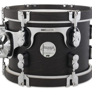 Concept Classic 7" x 10" Ebony Stain Tom with Ebony Stain Hoops