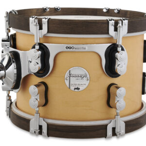 Concept Classic 7" x 10" Natural Stain Tom with Walnut Stain Hoops