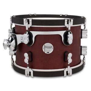 Concept Classic 8" x 12" Ox Blood Stain Tom with Ebony Stain Hoops