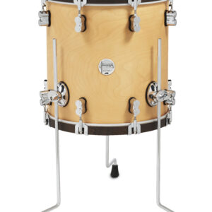 PDP Concept Classic 14" x 14" Natural Stain Floor Tom with Walnut Stain Wood Hoops