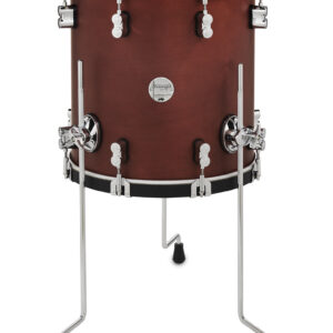 PDP Concept Classic 14" x 14" Ox Blood Stain Floor Tom with Ebony Stain Wood Hoops