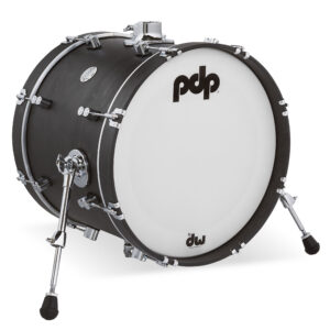 PDP Concept Classic 14" x 18" Ebony Stain Kick Drum with Ebony Stain Hoops