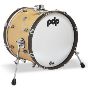 PDP Concept Classic 14" x 18" Natural Stain Kick Drum with Walnut Stain Hoops