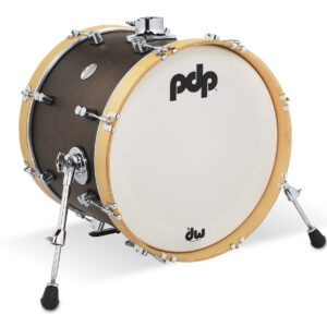 PDP Concept Classic 14" x 18" Walnut Stain Kick Drum with Natural Stain Hoops