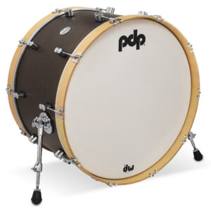 PDP Concept Classic 14" x 24" Walnut Stain Kick Drum with Natural Stain Hoops