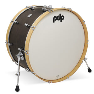 PDP Concept Classic 14" x 26" Walnut Stain Kick Drum with Natural Stain Hoops