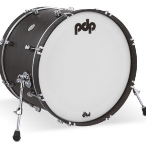 PDP Concept Classic 16" x 22" Ebony Stain Kick Drum with Ebony Stain Hoops