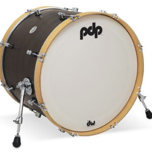 PDP Concept Classic 16" x 22" Walnut Stain Kick Drum with Natural Stain Hoops
