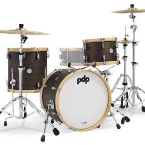 Concept Classic Series 3-Piece Maple Shell Pack, Walnut w/ Natural Hoops - 20in Kick