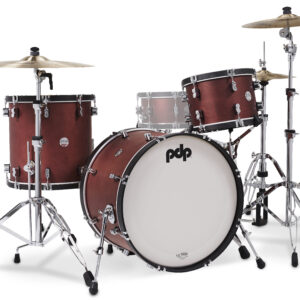 Concept Classic Series 3-Piece Maple Shell Pack, Ox Blood w/ Ebony Hoops - 22in Kick