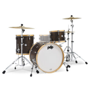 Concept Classic Series 3-Piece Maple Shell Pack, Walnut w/ Natural Hoops - 22in Kick