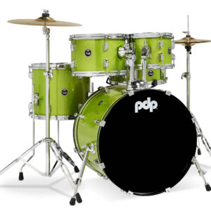Center Stage Electric Green Sparkle Drum Set