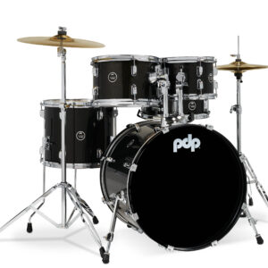 Center Stage Iridescent Black Sparkle 5pc Drum Set