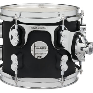 PDP Concept Maple 7" x 8" Suspended Tom Satin Black Finish Ply with Chrome Hardware