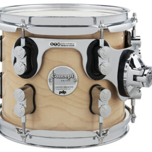PDP Concept Maple 7" x 8" Suspended Tom Natural Lacquer with Chrome Hardware