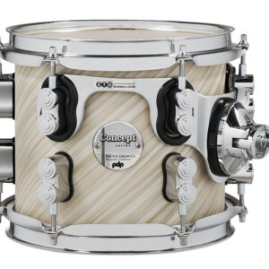 PDP Concept Maple 7" x 8" Suspended Tom Twisted Ivory Finish Ply with Chrome Hardware