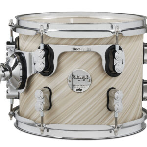 PDP Concept Maple 8" x 10" Suspended Tom Twisted Ivory Finish Ply with Chrome Hardware