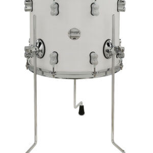 PDP Concept Maple 12" x 14" Floor Tom Pearlescent White Lacquer with Chrome Hardware