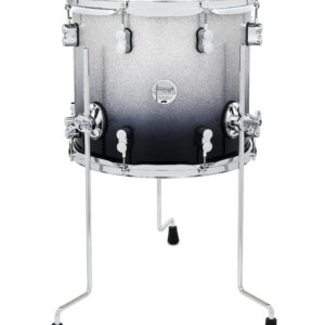 PDP Concept Maple 12" x 14" Floor Tom Silver to Black Fade with Chrome Hardware