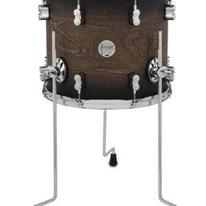 PDP Concept Maple 12" x 14" Floor Tom Satin Charcoal Burst with Chrome Hardware