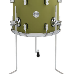 PDP Concept Maple 12" x 14" Floor Tom Satin Olive Finish Ply with Chrome Hardware