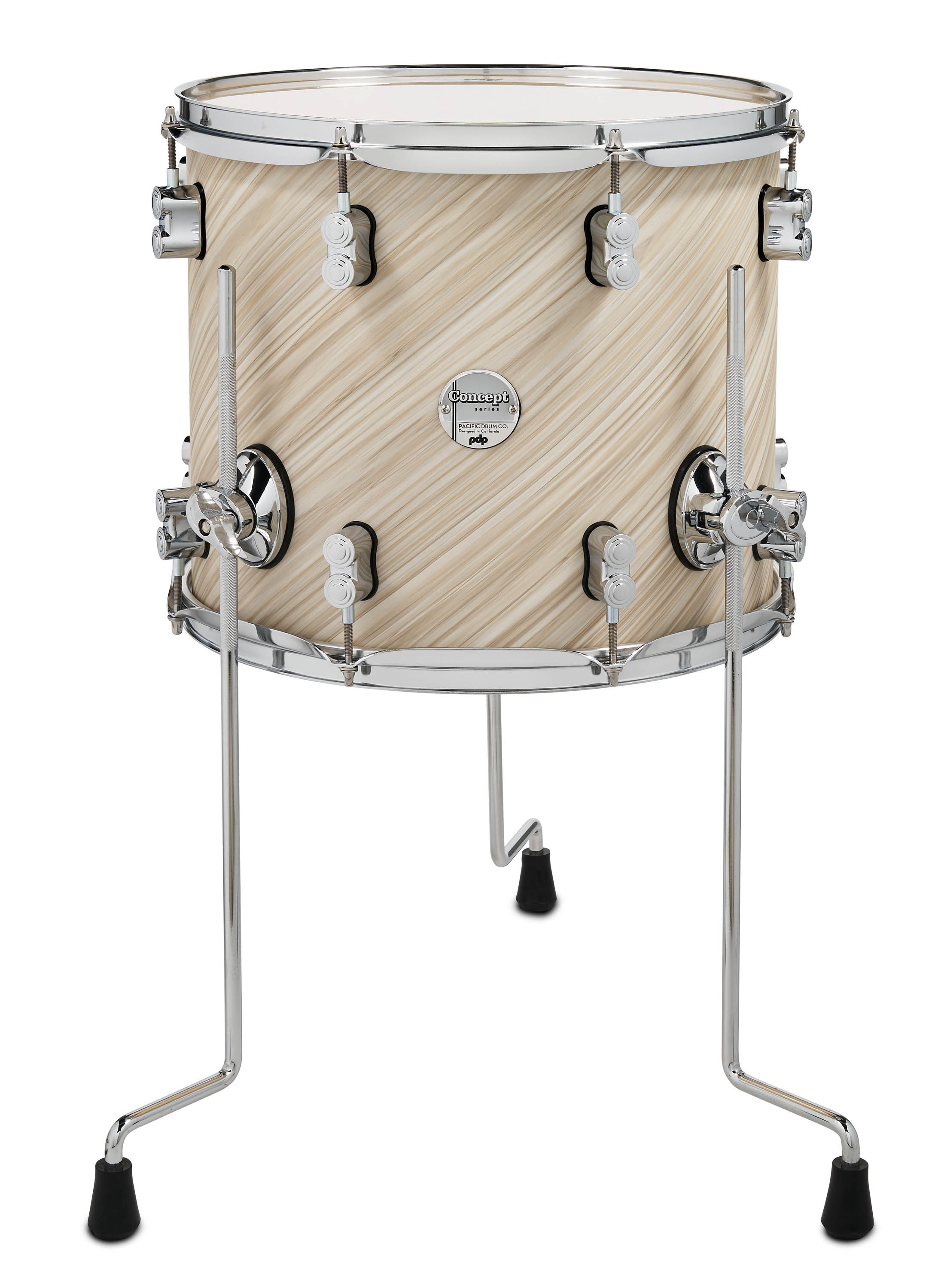 PDP Concept Maple 12" x 14" Floor Tom Twisted Ivory Finish Ply with Chrome Hardware