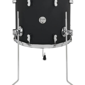 PDP Concept Maple 14" x 16" Floor Tom Satin Black Finish Ply with Chrome Hardware