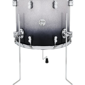 PDP Concept Maple 14" x 16" Floor Tom Silver to Black Fade Lacquer with Chrome Hardware
