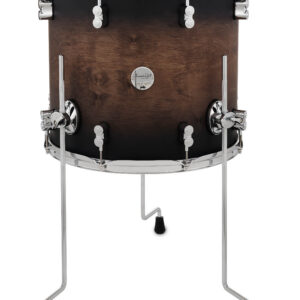 PDP Concept Maple 14" x 16" Floor Tom Satin Charcoal Burst Lacquer with Chrome Hardware