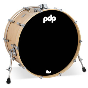PDP Concept Series Maple Bass Drum, 14" x 24", Natural Lacquer w/ Chrome Hardware