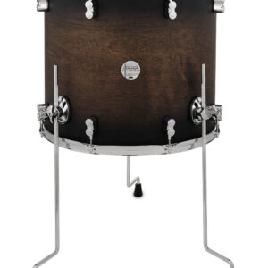 PDP Concept Maple 16" x 18" Floor Tom Satin Charcoal Burst Lacquer with Chrome Hardware