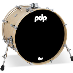 PDP Concept Series Maple Bass Drum, 16" x 20", Natural w/ Chrome Hardware