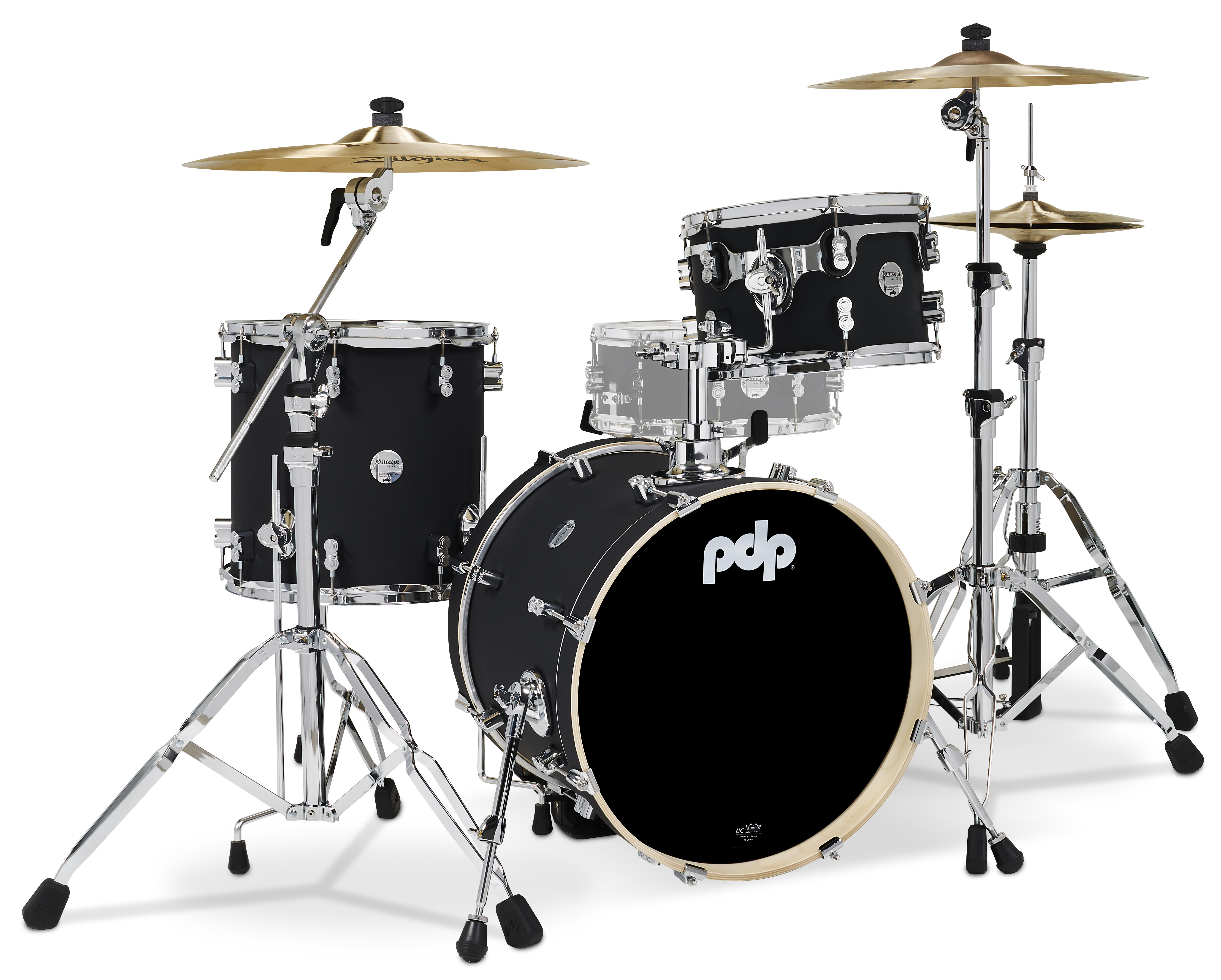 Concept Maple Series 3-Piece Bop Shell Pack, Satin Black