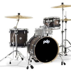 Concept Maple Series 3-Piece Bop Shell Pack, Charcoal Burst Lacquer
