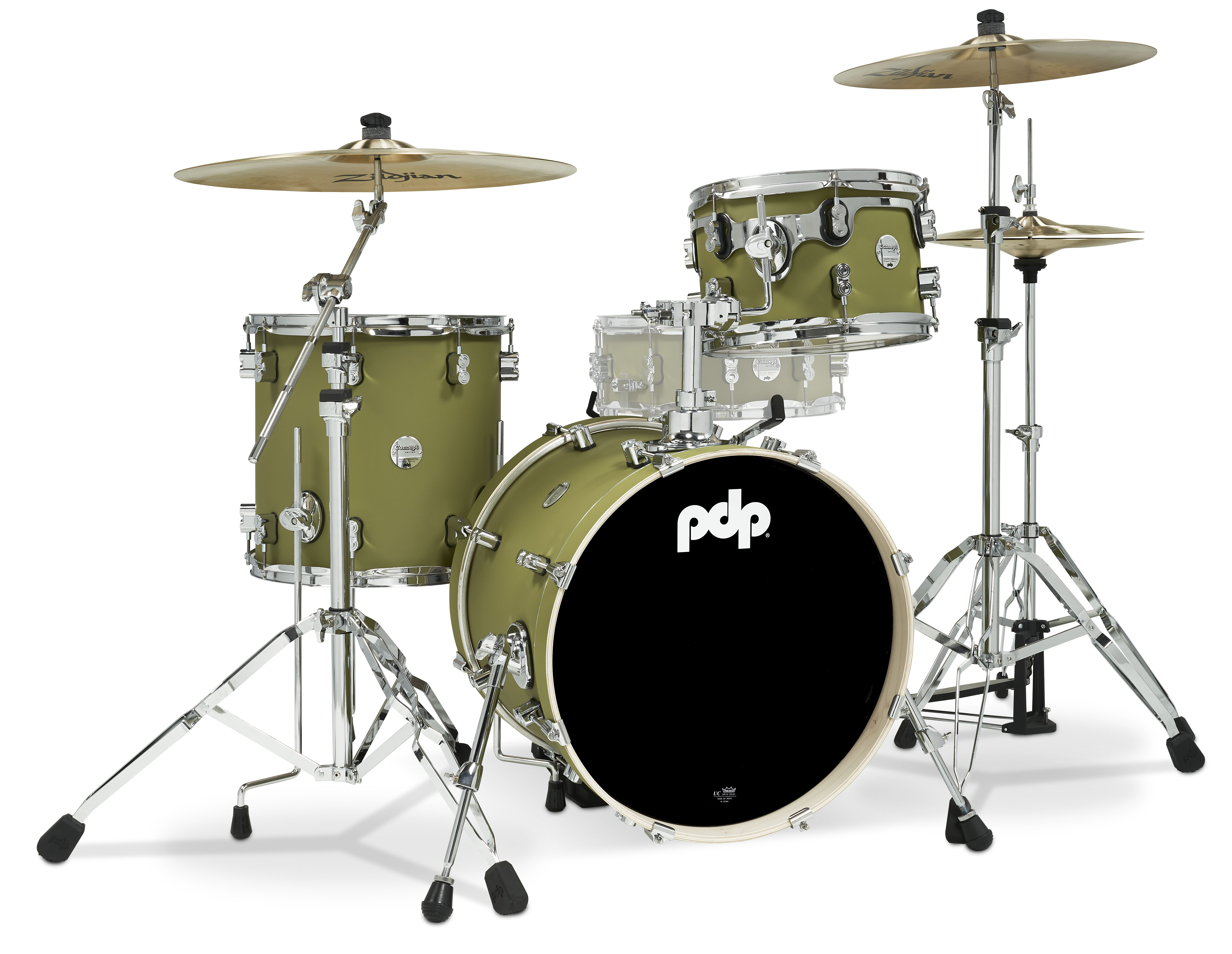 Concept Maple Series 3-Piece Bop Shell Pack, Satin Olive