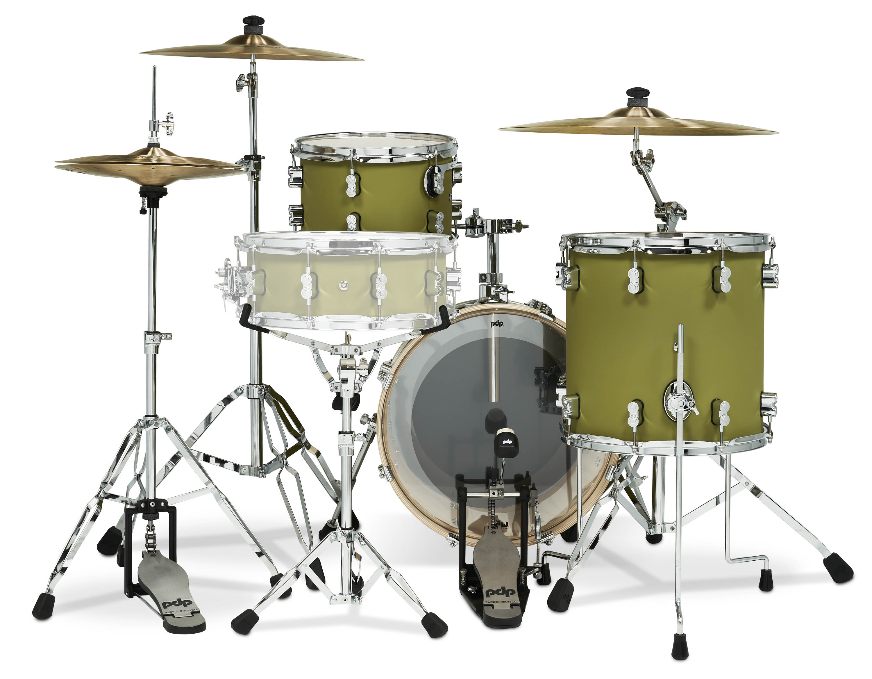 Concept Maple Series 3-Piece Bop Shell Pack, Satin Olive - Image 3