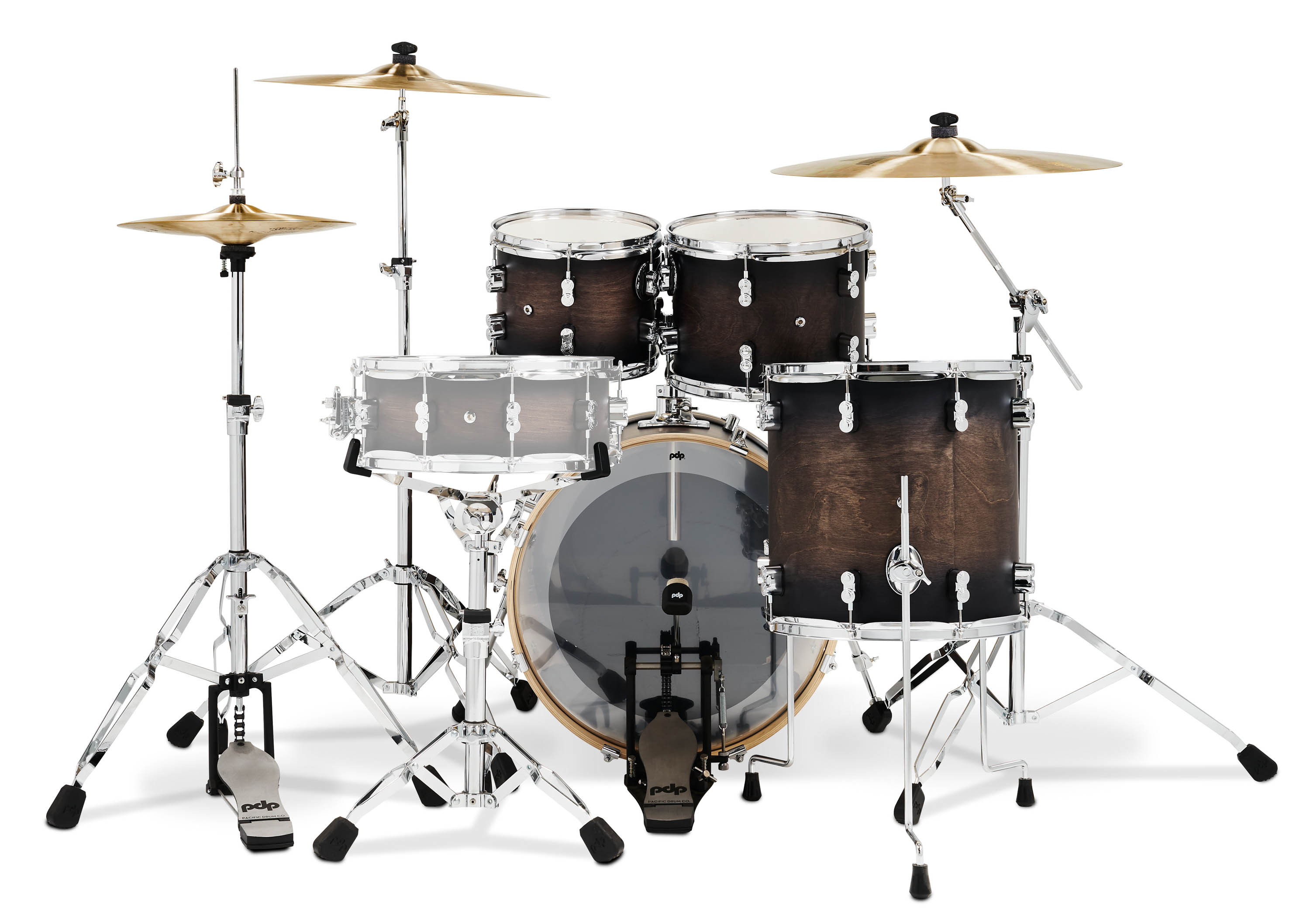PDP Concept Maple 4-Piece Fusion Shell Pack, Satin Charcoal Burst - Image 3