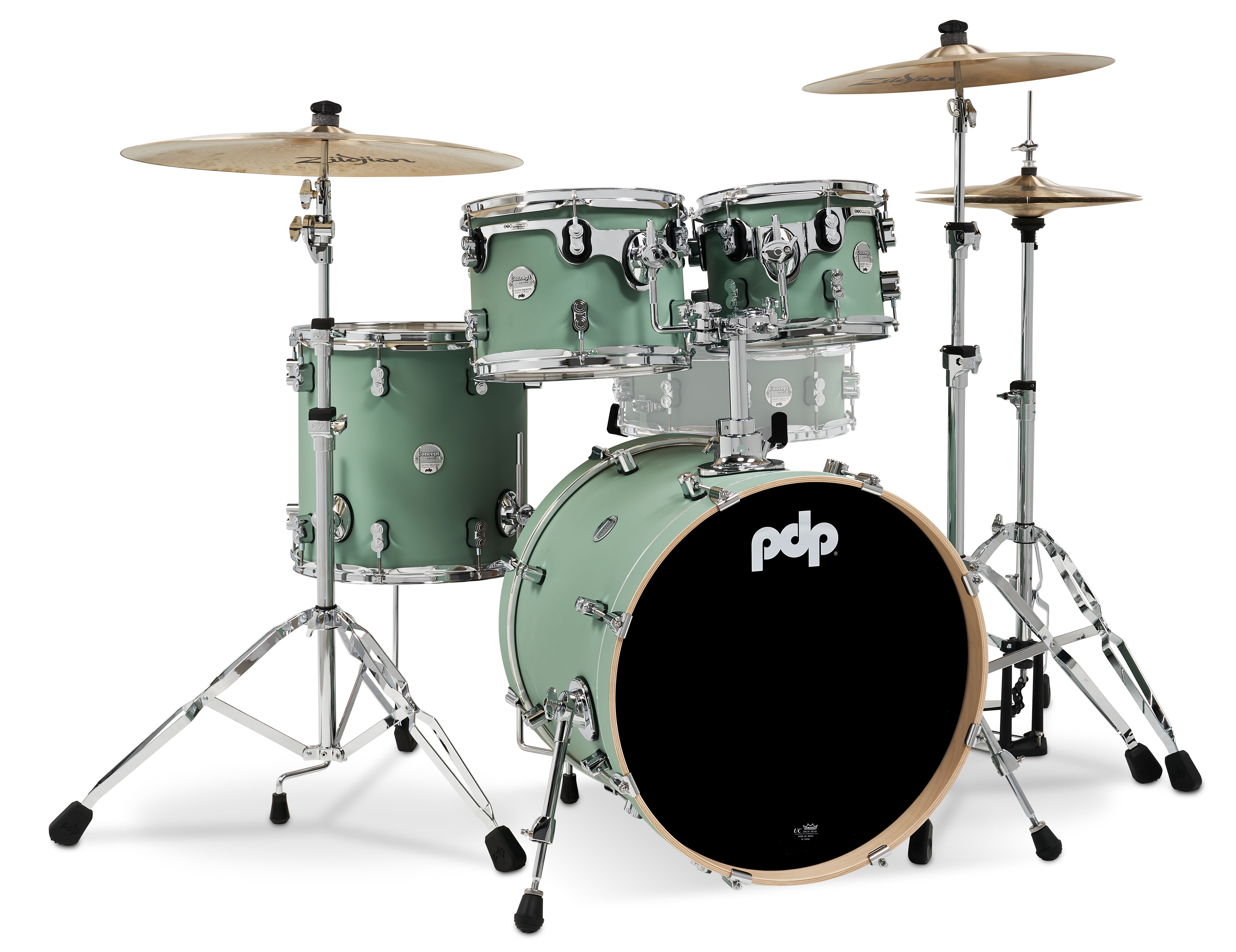 PDP Concept Maple 4-Piece Fusion Shell Pack, Satin Seafoam
