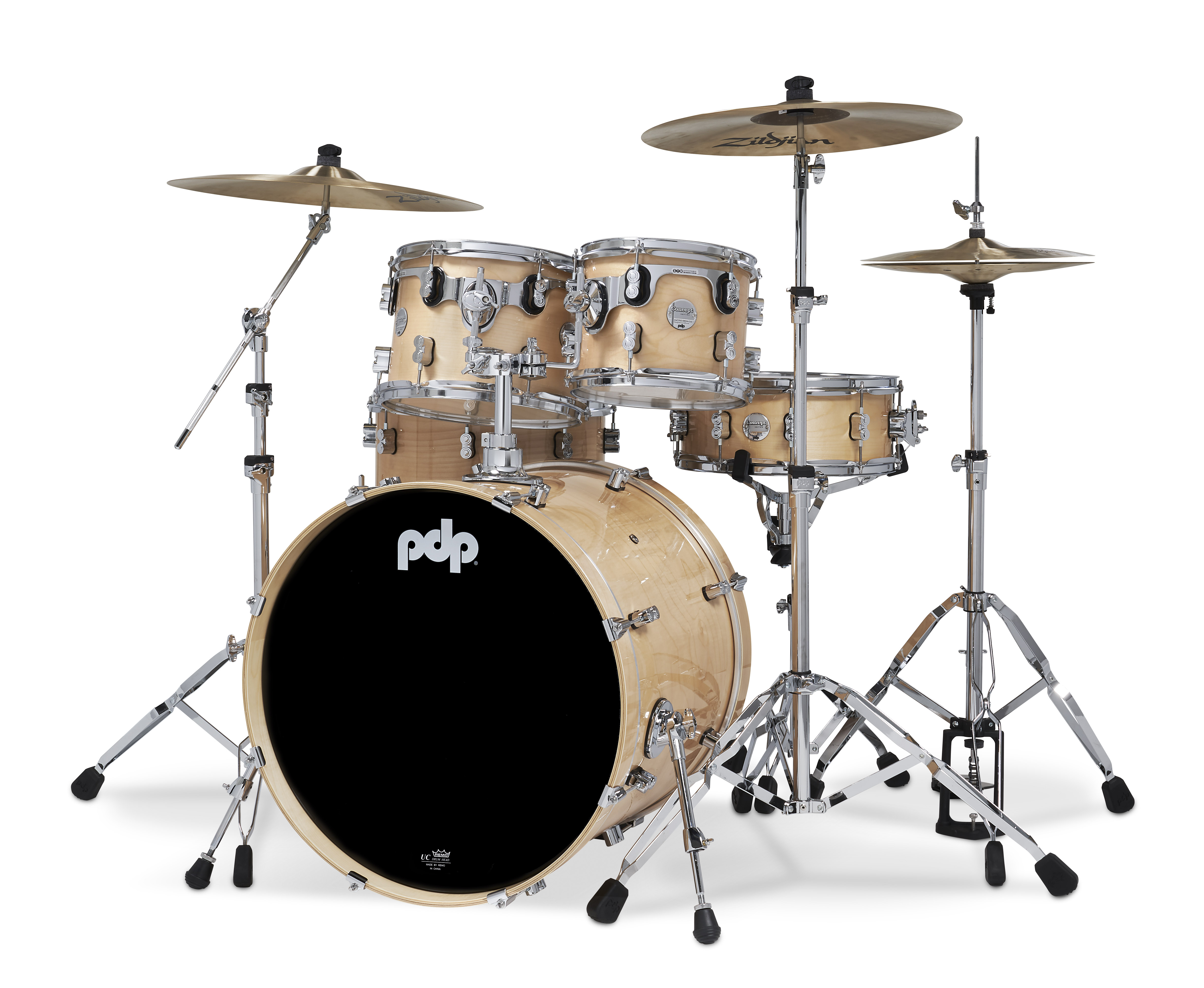 PDP Concept Maple 5-Piece Shell Pack, Natural Lacquer - Image 2