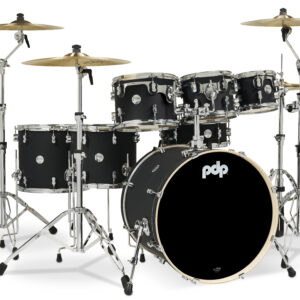 PDP Concept Series 7-Piece Maple Shell Pack, Satin Black