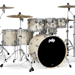 PDP Concept Series 7-Piece Maple Shell Pack, Twisted Ivory FinishPly