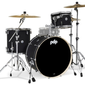 Concept Maple Series 3-Piece Rock Shell Pack, Satin Black Lacquer