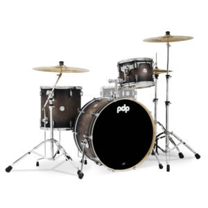 Concept Maple Series 3-Piece Rock Shell Pack, Charcoal Burst Lacquer