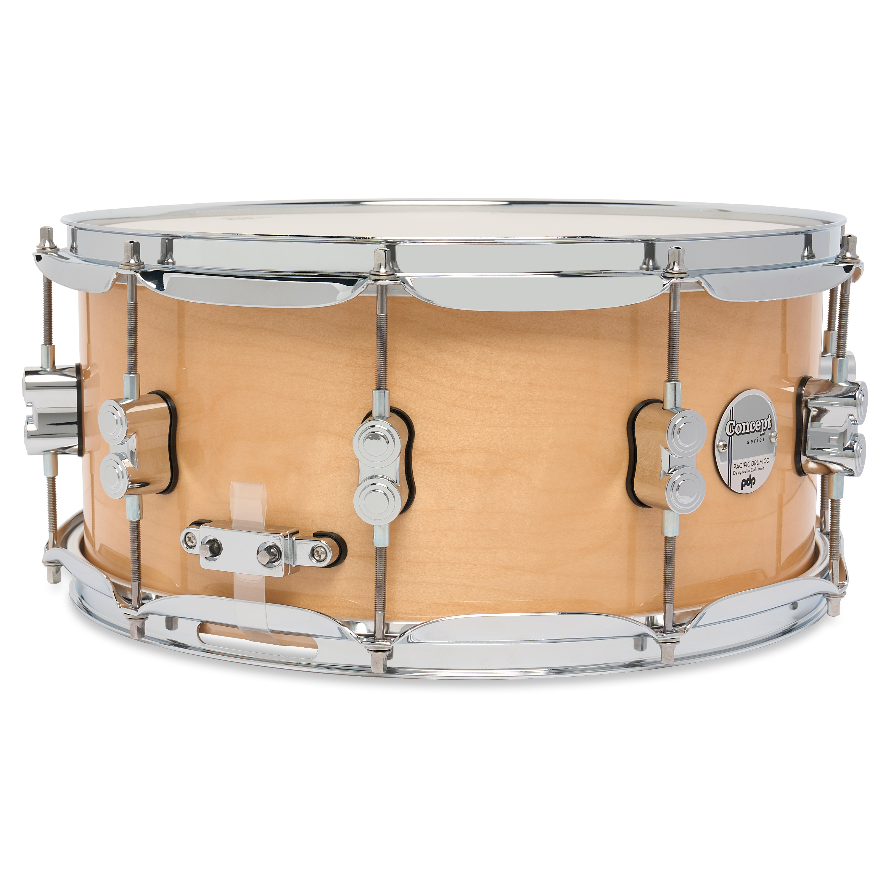Concept Maple 6.5" x 14" Natural Lacquer Snare - Image 3