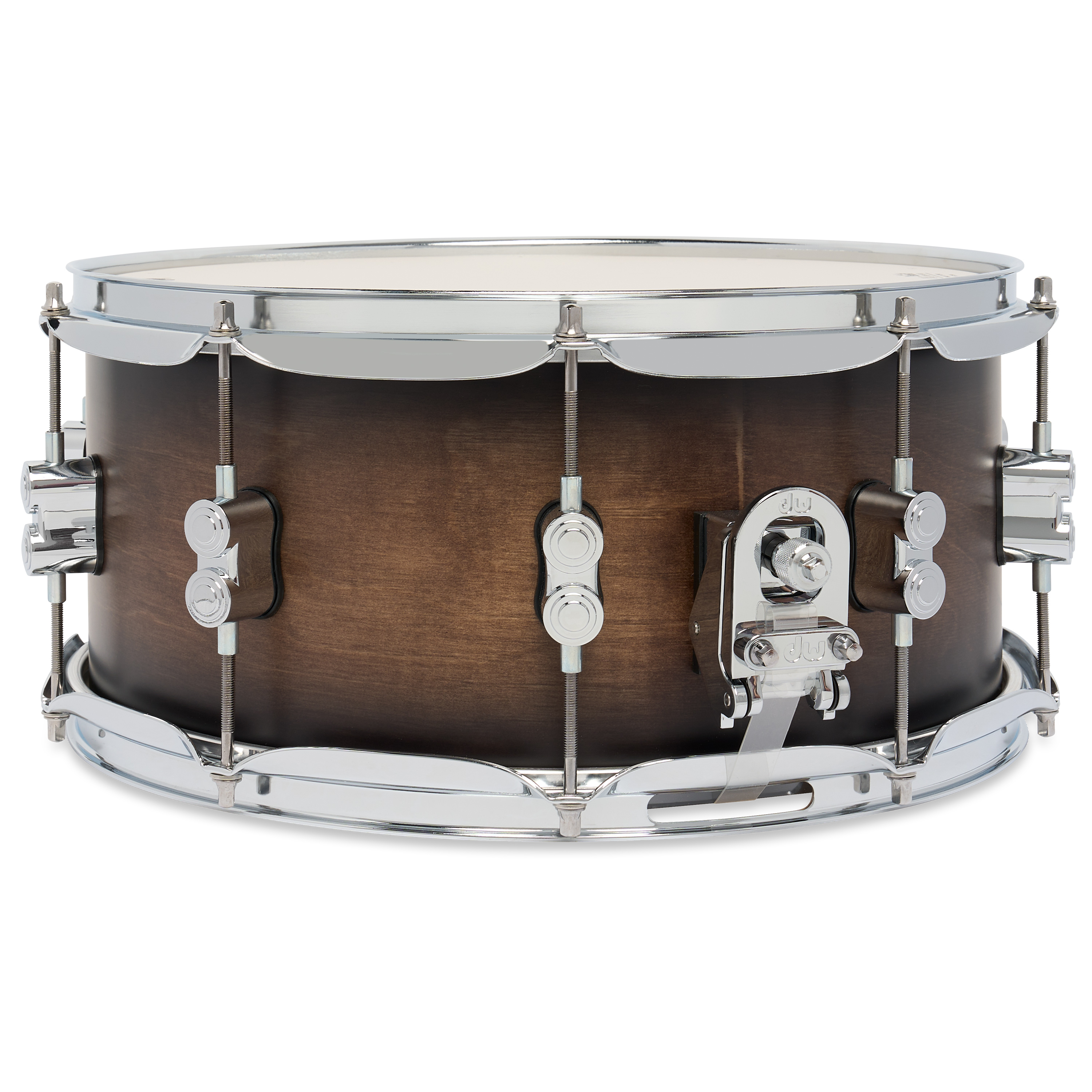 Concept Maple 6.5" x 14" Satin Charcoal Burst Lacquer Snare - Image 2