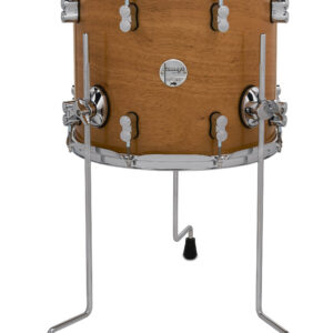 PDP Concept Series Maple Exotic Floor Tom, 12" x 14", Natural Honey Mahogany w/ Chrome Hardware