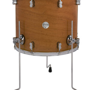 PDP Concept Series Maple Exotic Floor Tom, 16" x 18", Natural Honey Mahogany w/ Chrome Hardware