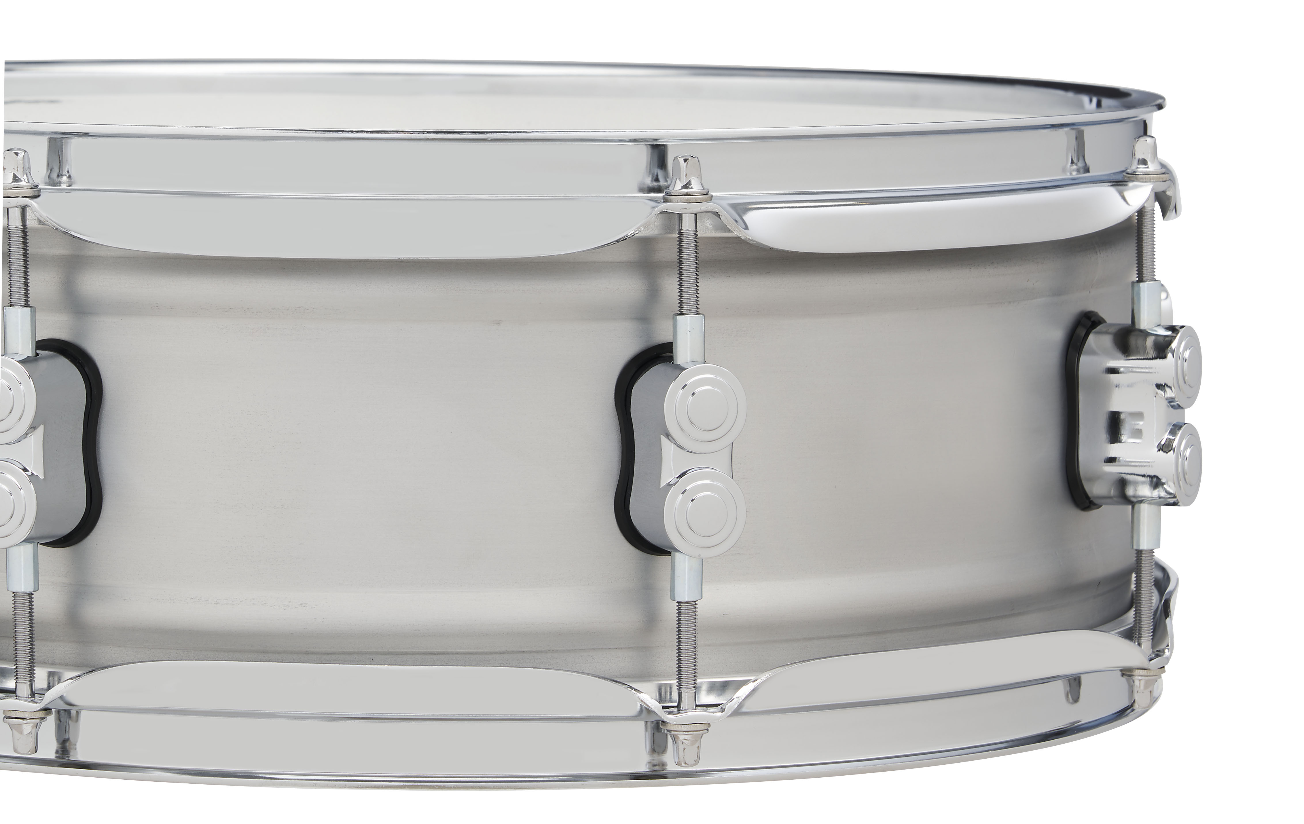Concept Series 5" x 14" 1.2mm Natural Satin Brushed Aluminum Snare - Image 3