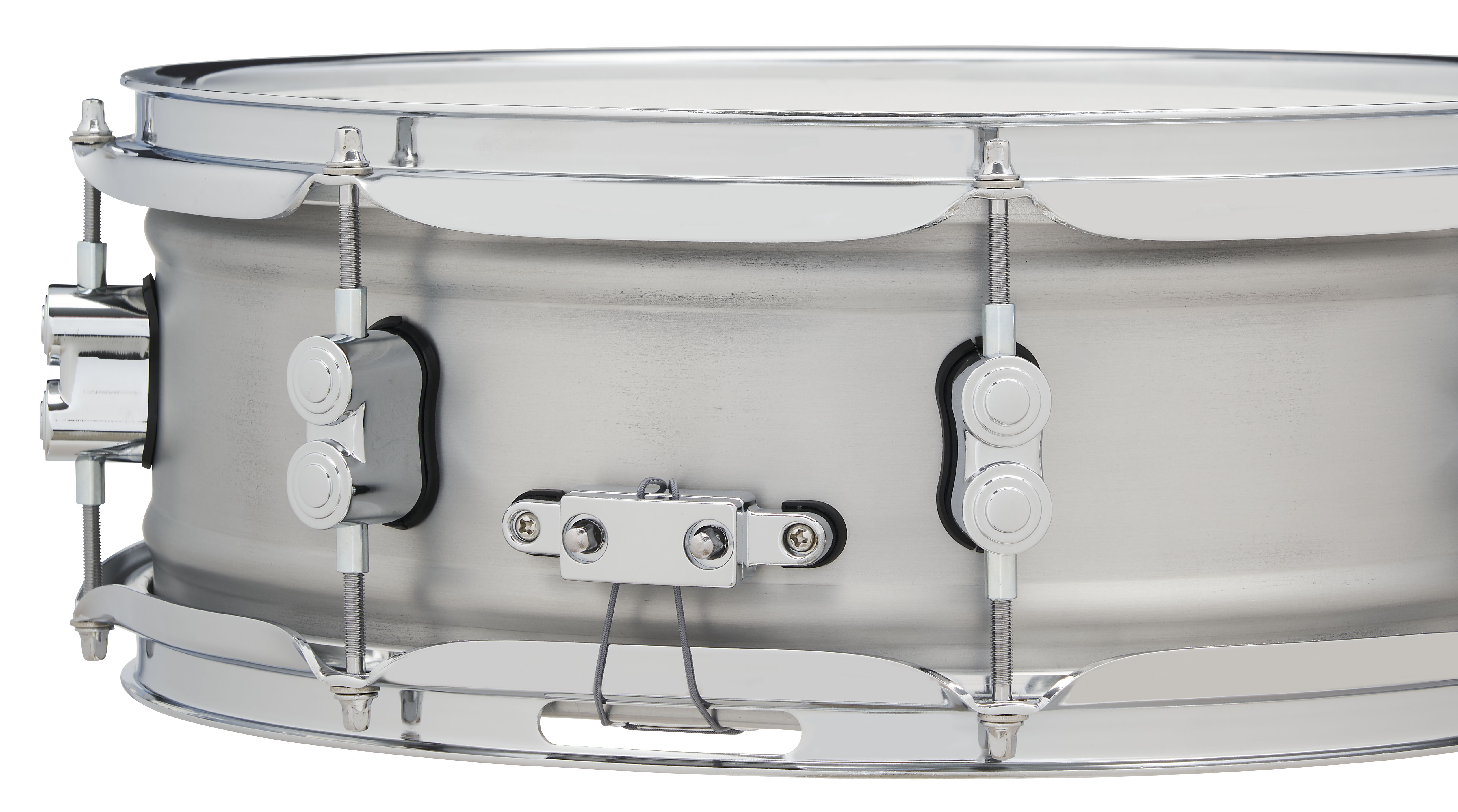 Concept Series 5" x 14" 1.2mm Natural Satin Brushed Aluminum Snare - Image 5