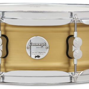Concept Series 5" x 14" 1.2mm Natural Satin Brushed Brass Snare